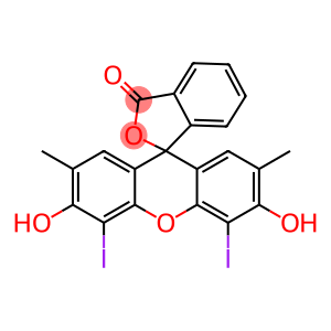 3',6'-dihydroxy-4',5'-diiodo-2',7'-dimethylspiro[isobenzofuran-1(3H),9'-[9H]xanthene]-3-one