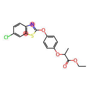 ethyl-2-[4-(6-chloro-2-benzothiazoloxy) phenoxy] propionate