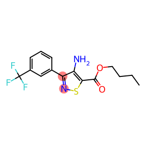 butyl 4-amino-3-[3-(trifluoromethyl)phenyl]isothiazole-5-carboxylate