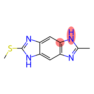 2-METHYL-6-METHYLSULFANYL-1,7-DIHYDRO-BENZO[1,2-D:4,5-D']DIIMIDAZOLE