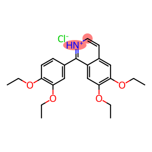 1-(3,4-diethoxyphenyl)-6,7-diethoxyisoquinolinium chloride