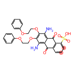 5,8-diamino-9,10-dihydro-9,10-dioxo-6,7-bis(2-phenoxyethoxy)anthracenesulphonic acid