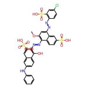 7-anilino-3-[[4-[(4-chloro-2-sulphophenyl)azo]-2-methoxy-6-sulphonaphthyl]azo]-4-hydroxynaphthalene-2-sulphonic acid
