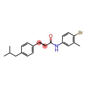 (2E)-N-(4-bromo-3-methylphenyl)-3-[4-(2-methylpropyl)phenyl]prop-2-enamide