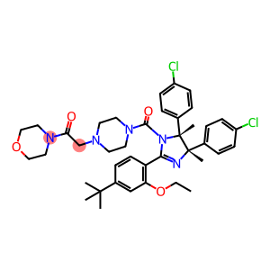 2-[4-[[(4S,5R)-4,5-双(4-氯苯基)-2-[4-(1,1-二甲基乙基)-2-乙氧苯基]-4,5-二氢-4,5-二甲基-1H-咪唑-1-基]羰基]-1-哌嗪基]-1-(4-吗啡啉)乙酮