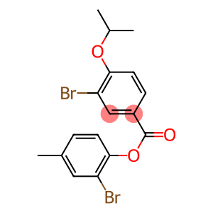 2-bromo-4-methylphenyl 3-bromo-4-isopropoxybenzoate