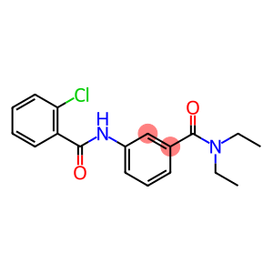 2-chloro-N-{3-[(diethylamino)carbonyl]phenyl}benzamide