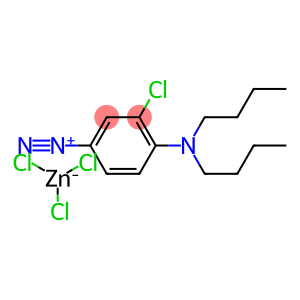 3-chloro-4-(dibutylamino)benzenediazonium trichlorozincate