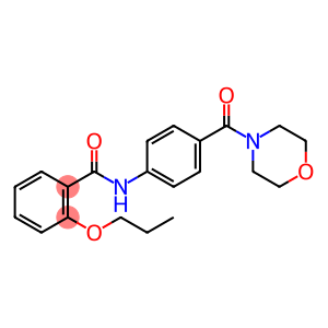 N-[4-(4-morpholinylcarbonyl)phenyl]-2-propoxybenzamide