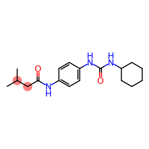 N-(4-{[(cyclohexylamino)carbonyl]amino}phenyl)-3-methylbutanamide