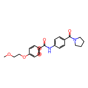 Benzamide, 4-(2-methoxyethoxy)-N-[4-(1-pyrrolidinylcarbonyl)phenyl]-