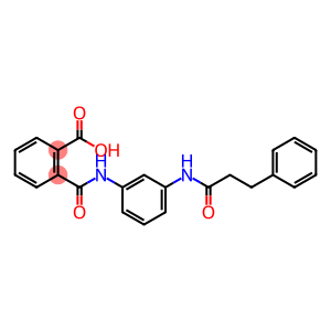 Benzoic acid, 2-[[[3-[(1-oxo-3-phenylpropyl)amino]phenyl]amino]carbonyl]-