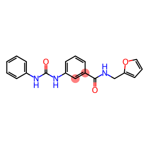 3-[(anilinocarbonyl)amino]-N-(2-furylmethyl)benzamide