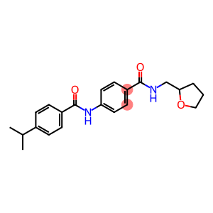 4-isopropyl-N-(4-{[(tetrahydro-2-furanylmethyl)amino]carbonyl}phenyl)benzamide