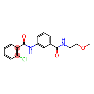 2-chloro-N-(3-{[(2-methoxyethyl)amino]carbonyl}phenyl)benzamide