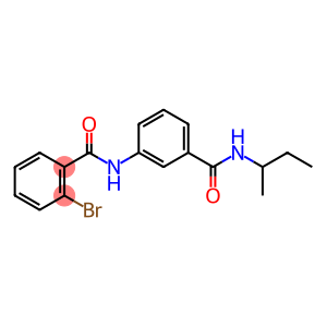 2-bromo-N-{3-[(sec-butylamino)carbonyl]phenyl}benzamide