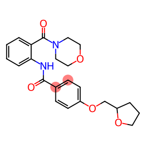 N-[2-(4-morpholinylcarbonyl)phenyl]-4-(tetrahydro-2-furanylmethoxy)benzamide