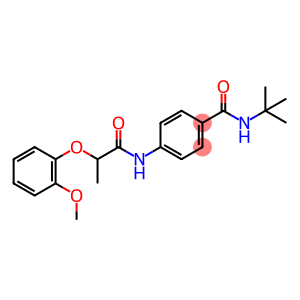 N-(tert-butyl)-4-{[2-(2-methoxyphenoxy)propanoyl]amino}benzamide