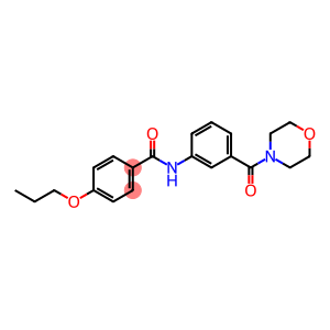 Benzamide, N-[3-(4-morpholinylcarbonyl)phenyl]-4-propoxy-