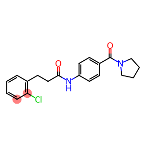 3-(2-chlorophenyl)-N-[4-(pyrrolidin-1-ylcarbonyl)phenyl]propanamide