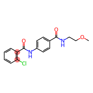 2-chloro-N-(4-{[(2-methoxyethyl)amino]carbonyl}phenyl)benzamide