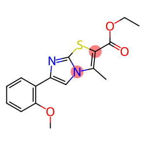 6-(2-METHOXYPHENYL)-3-METHYLIMIDAZO[2,1-B]THIAZOLE-2-CARBOXYLIC ACID ETHYL ESTER