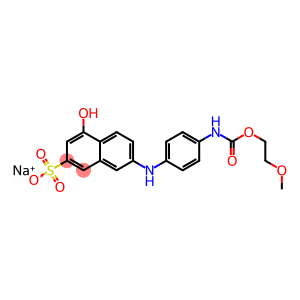 sodium 4-hydroxy-7-[4-[(2-methoxyethoxycarbonyl)amino]anilino]naphthalene-2-sulphonate