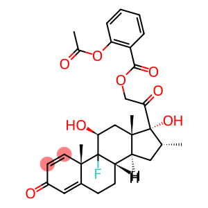 9-fluoro-11beta,17,21-trihydroxy-16alpha-methylpregna-1,4-diene-3,20-dione 21-acetylsalicylate