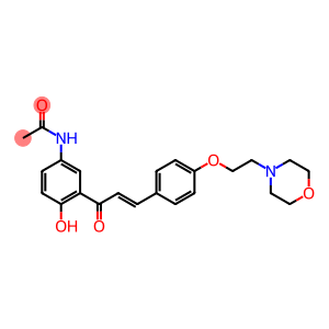 N-[4-hydroxy-3-[3-[4-[2-(morpholin-4-yl)ethoxy]phenyl]-1-oxoallyl]phenyl]acetamide