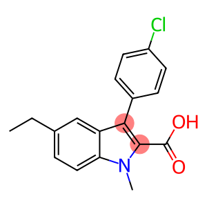 3-(4-chlorophenyl)-5-ethyl-1-methyl-1H-indole-2-carboxylic acid