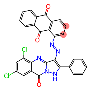 1-[(5,7-dichloro-1,9-dihydro-9-oxo-2-phenylpyrazolo[5,1-b]quinazolin-3-yl)azo]anthraquinone