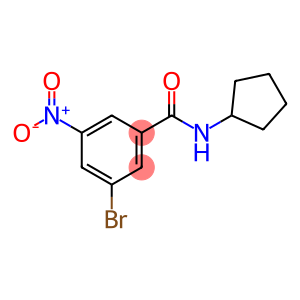 N-Cyclopentyl 3-bromo-5-nitrobenzamide