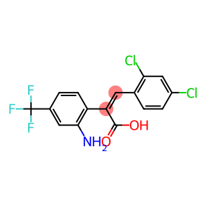 2-[2-amino-4-(trifluoromethyl)phenyl]-3-(2,4-dichlorophenyl)acrylic acid
