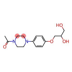 1-acetyl-4-[4-(2,3-dihydroxypropoxy)phenyl]piperazine