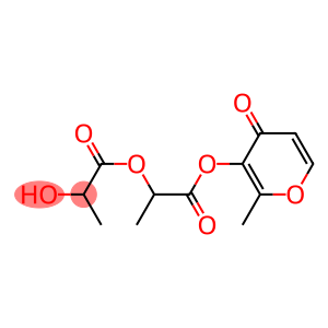 2-Hydroxypropionic acid 1-methyl-2-[(2-methyl-4-oxo-4H-pyran-3-yl)oxy]-2-oxoethyl ester