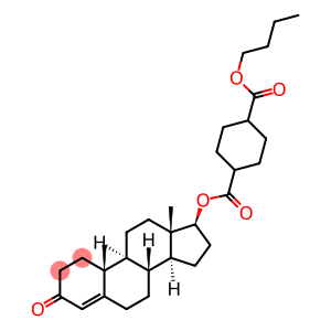 Androst-4-en-3-one, 17-[[[4-(butoxycarbonyl)cyclohexyl]carbonyl]oxy]-, (17β)- (9CI)