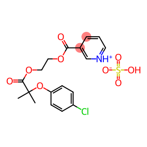 3-[2-[2-(p-chlorophenoxy)-2-methylpropionyloxy]ethoxycarbonyl]pyridinium hydrogen sulphate