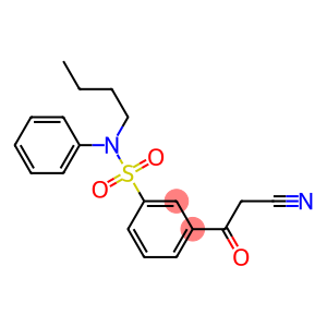 N-butyl-3-(cyanoacetyl)-N-phenylbenzenesulphonamide