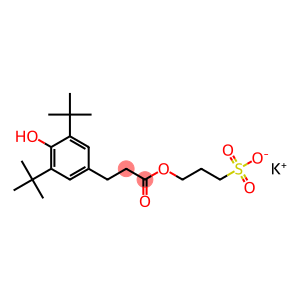 3,5-Bis(1,1-dimethylethyl)-4-hydroxybenzenepropionic acid 3-(potassiosulfo)propyl ester