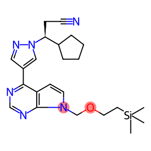 1H-Pyrazole-1-propanenitrile, β-cyclopentyl-4-[7-[[2-(triMethylsilyl)ethoxy]Methyl]-7H-pyrrolo[2,3-d]pyriMidin-4-yl]-, (βS)-