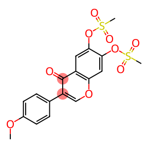 6,7-bis(mesyloxy)-3-(4-methoxyphenyl)-4-benzopyrone