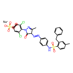 sodium 4-[4-[[4-[[benzyl(p-tolyl)sulphonyl]amino]phenyl]azo]-4,5-dihydro-3-methyl-5-oxo-1H-pyrazol-1-yl]-3,5-dichlorobenzenesulphonate
