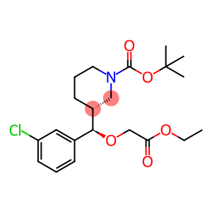 1-Piperidinecarboxylic acid, 3-[(R)-(3-chlorophenyl)(2-ethoxy-2-oxoethoxy)methyl]-, 1,1-dimethylethyl ester, (3R)-