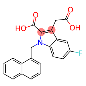 2-羧基-5-氟-1-(1-萘基甲基)-1H-吲哚-3-乙酸