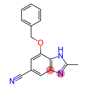 2-methyl-4-[(phenylmethyl)oxy]-1H-benzimidazole-6-carbonitrile