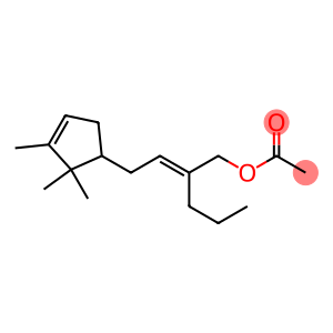 2-[2-(2,2,3-trimethyl-3-cyclopenten-1-yl)ethylidene]-1-pentyl acetate