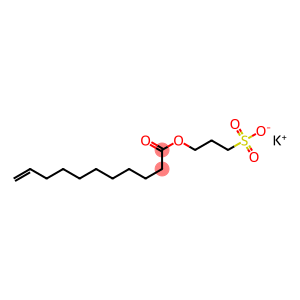 potassium 3-sulphonatopropyl undec-10-enoate