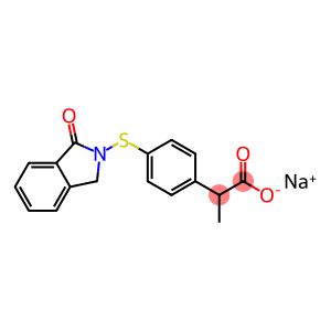 (+)-4-[(1,3-Dihydro-1-oxo-2H-isoindol)-2-ylthio]-α-methylbenzeneacetic acid sodium salt