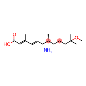 (2E,4E,7S)-11-methoxy-3,7,11-trimethyldodeca-2,4-dienoic acid, ammonium salt (1:1)