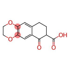 Naphtho[2,3-b]-1,4-dioxin-7-carboxylic  acid,  2,3,6,7,8,9-hexahydro-6-oxo-